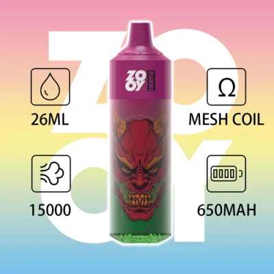 2023 Новый одноразовый стилус Vape Zooy King 15000 Puff Wape E Cigarette Pod 15000 puffs Alibaba Puff Дистрибьюторы Зарядное устройство E Hookah