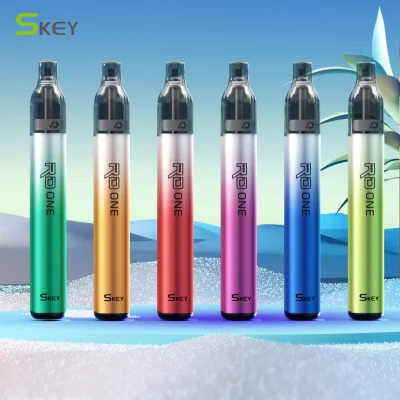 Одноразовые одноразовые одноразовые аккумуляторы E Cig vaper Vapor Vaporizer оптовой торговли OEM SKEY RD One с прозрачной сетчатой катушкой, заполняемый пустой Я Перо