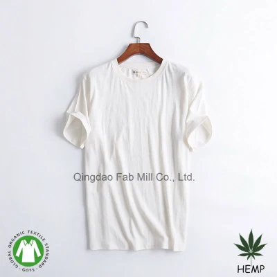 Мужчины′ S пеньки органический хлопок экологически безвредные футболка с круглой горловины (MST-180)