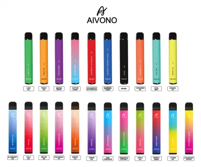  Одноразовые Vape Aivono перо цель плюс 800 puffs 32 вкусов Vs отшелушивающей подушечкой плюс 0% XXL/2% и 5% соли никотина Ecig оптовая oem