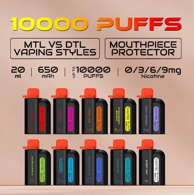  DTL Disposable Vape Sunfire 10000 15000 шайб Super Puff Bar 8000 9000 10000 12K VAVES E Cigariba Puff Дистрибьютор Бесплатное судоходство во Францию Испания