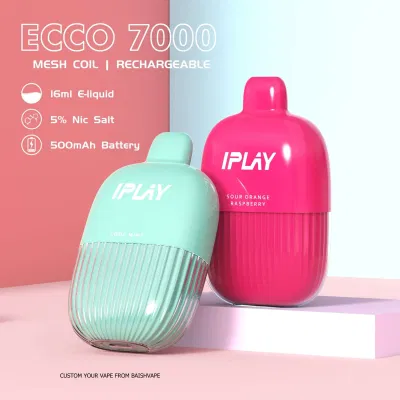  Zbood OEM/ODM Strawberry LED Aroma Poco Supreme Pod Iplay Ecco 7000 одноразовая кассета для пуха