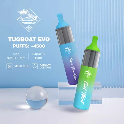  Чистейшее и самым решительным образом вкус производства буксир Evo 4500 Puffs одноразовые Vape