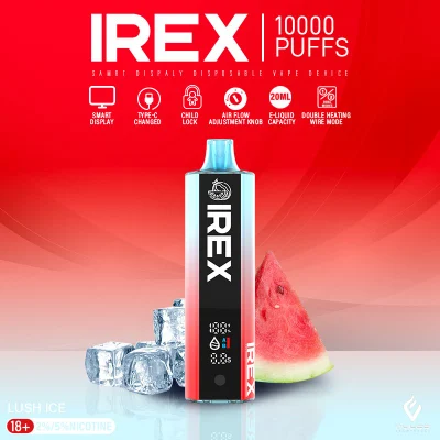 IREX 10000 манжеты оригинальный одноразовый вольтбар Vape одноразовый стилус Vape Pen Аккумулятор для оптовой зарядки, ручка-карандаш