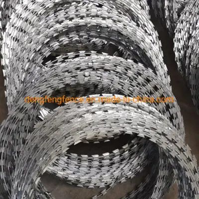 Диаметр катушки для защиты от зазучивания из нержавеющей стали Concertina Razor Barbed Wire Coil для Нигерии Рынок