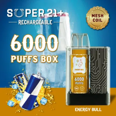 Новый стиль 6000 Puffs Hotselling 13мл E-Mesh жидкости большой кухни Diposable катушки от Yecoo