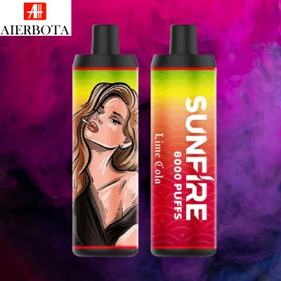  Аккумулятор одноразовый аккумулятор Vape Sunfire 8000 puffs E Cigarette Оптовая торговля I Форма из источника снабжения производителя