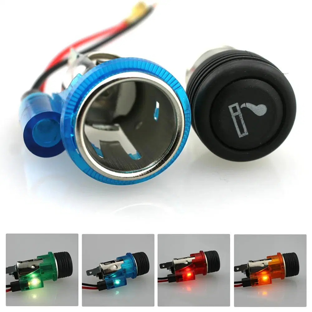 12V 120 W Portable Car Cigarette Lighter Socket Car Cigarette Lighter Socket for Motorcycle Car Boat