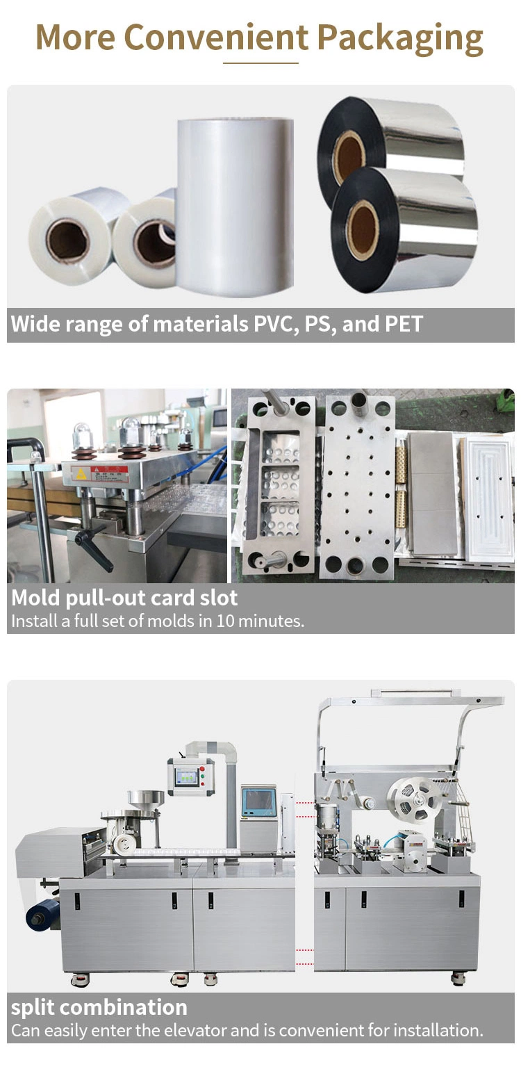 Dpp-260r High Speed Small Automatic Flat Plate Tablet Capsule Pill Plastic Blister Packing Making Machine