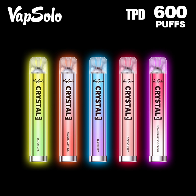 New Design Juice Head Disposable Free Vape Pen Starter Kit Puff Vapesolor 600 Crystal Finish Disposable Vape