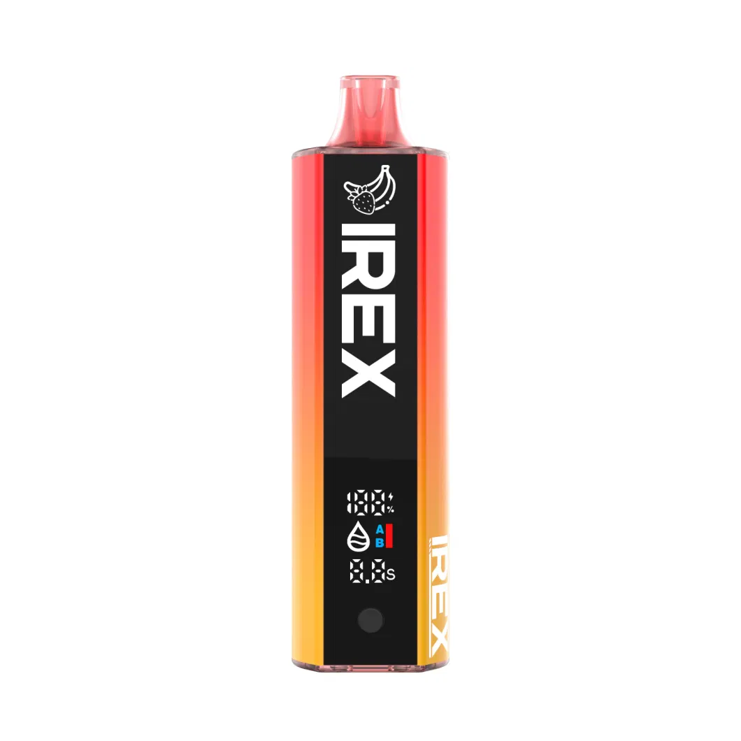 Irex 10000 Puffs Vape Voltbar Wholesale Rechargebale Digital Screen Lock Omd Vape Jnr Shisha Hooka Aroma King Gem Vapeme 12000 Direct to Lung Disposable Vape