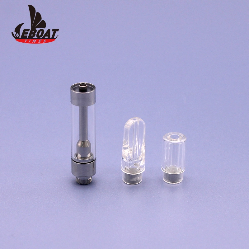 316L Ss Ceramic Coil Glass Vape Cartridge 510 Thread Gold Atomizer D8 Disposable No Leaking