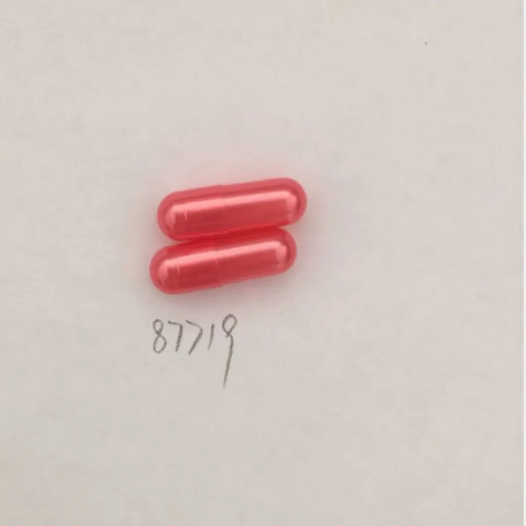 Hollow/Halal/HPMC/Gelatin//Vegetarian//Pullulan/Empty/Hard/Vegetable/Clear Enteric Capsules Transparent Capsule Red