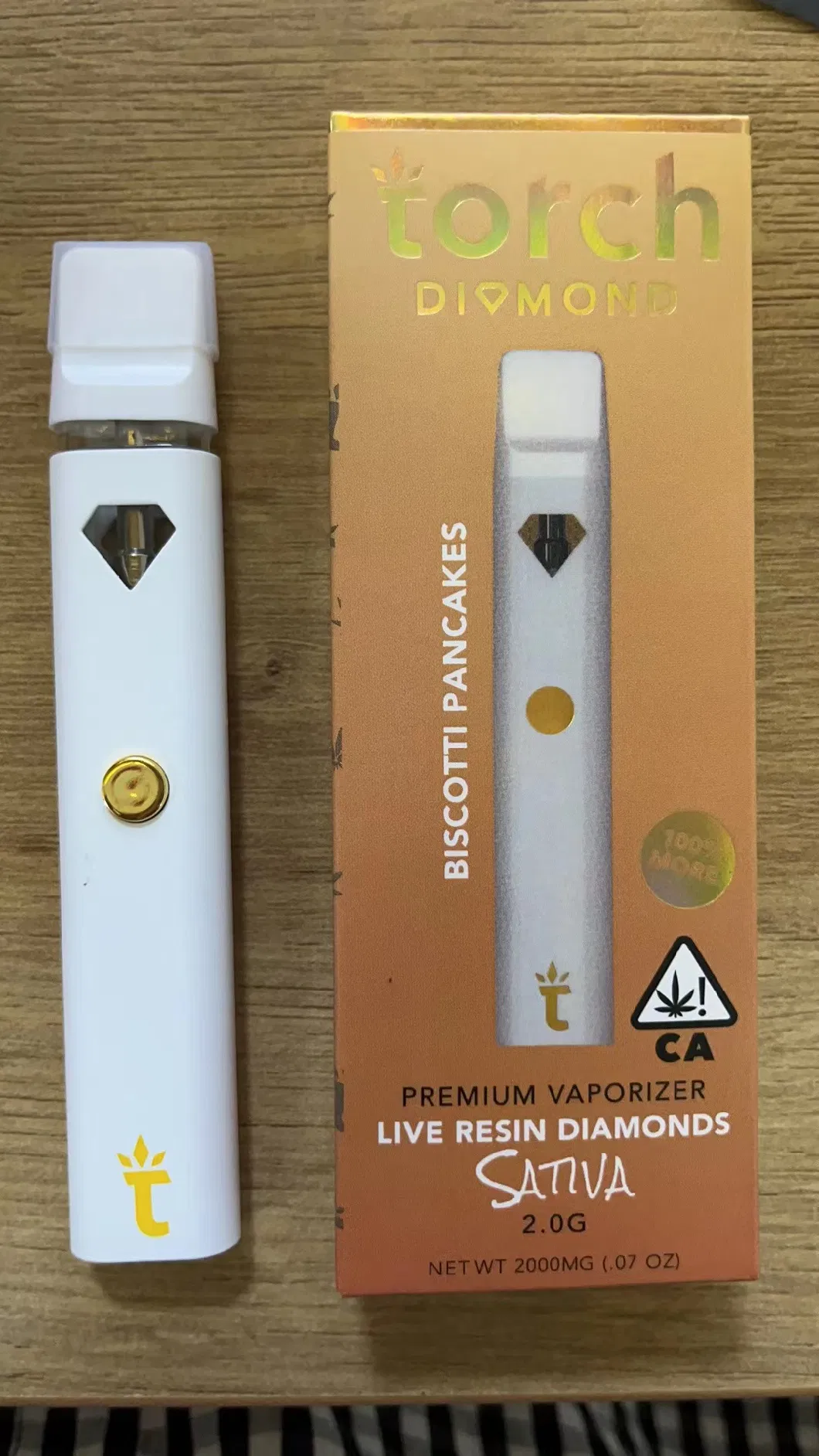 Torch Diamond Vapes E Cigarettes Rechargeable Disposable Pens Type C 2ml Disposable Vape Pen Device