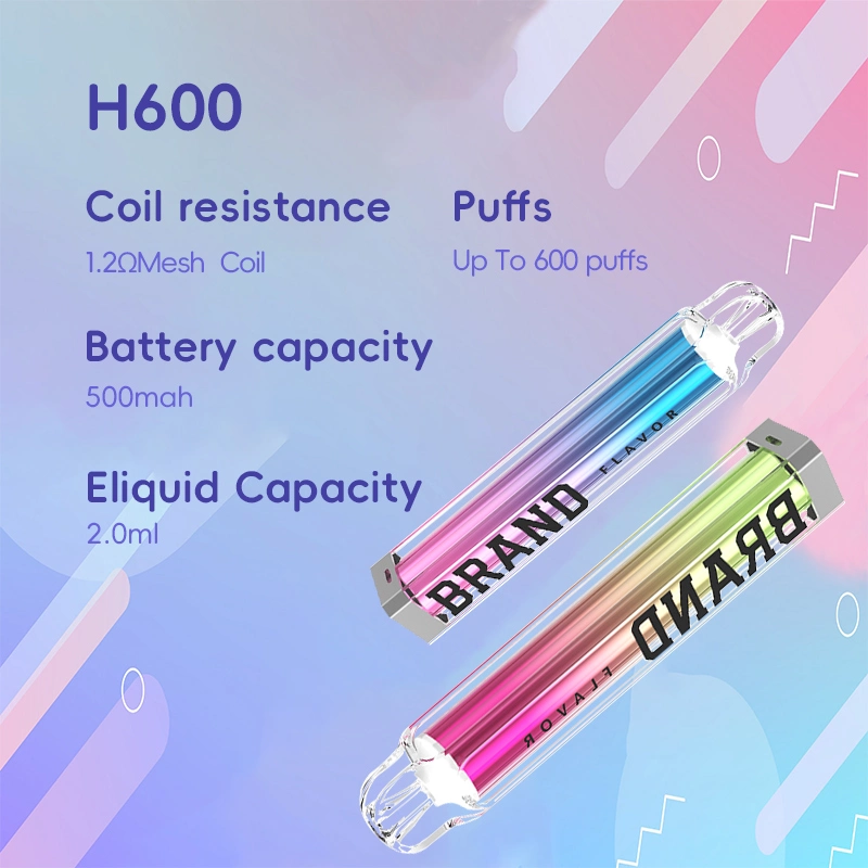 China Wholesale OEM Tpd Ecid E-Cigarette 2ml 600 800 Puffs Fremelx Vaper Empty Pen Style Crystal Disposable Vape with LED Flashlight in Europe Spain UK