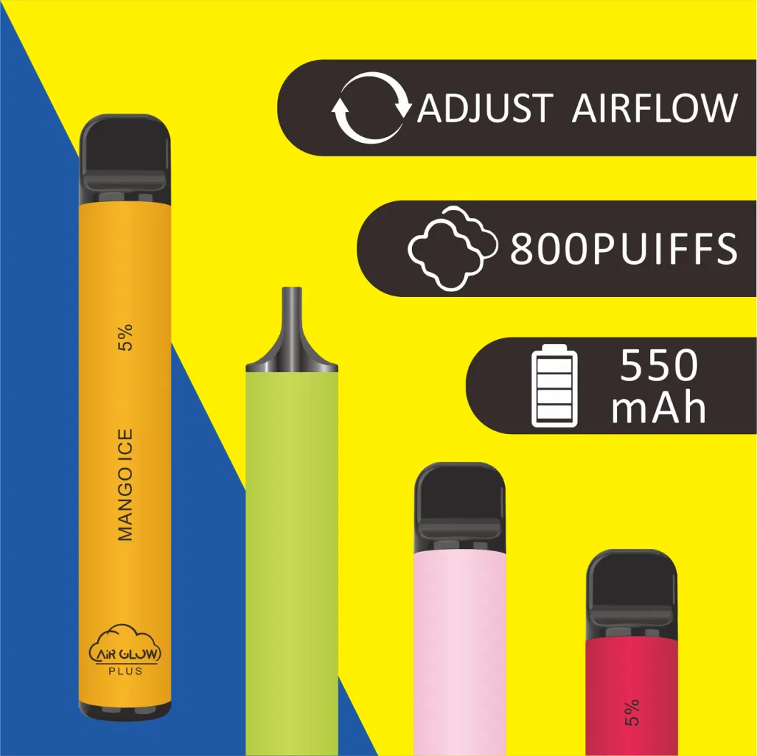 Disposable Electrical Vape Pen Wholesale Air Glow Plus One Time Use 800 Puffs