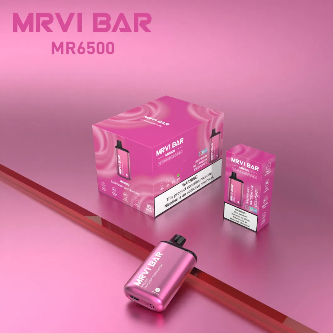 2023 Best OEM Customized Mrvi Bar 6500 Puffs Disposable Vape Pen E Cigarette Kit Vs Razz Bars Eflworld