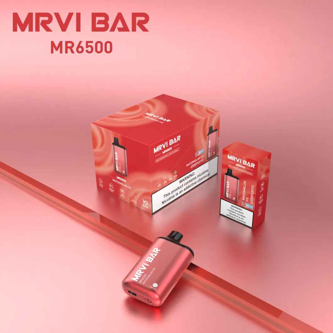 2023 Best OEM Customized Mrvi Bar 6500 Puffs Disposable Vape Pen E Cigarette Kit Vs Razz Bars Eflworld