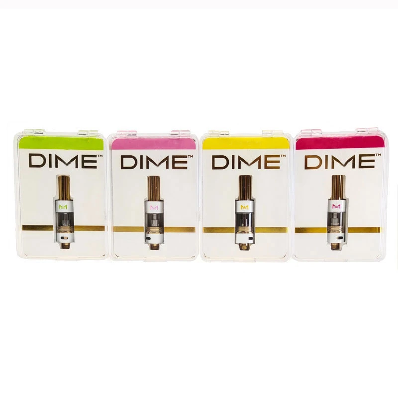 Good Quality 510 Thread Dime 1000mg Vape Carts No Leakage Gold Tip Dime Disposable Vape Pen Carts