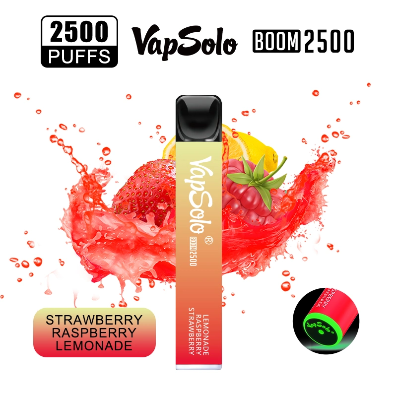 Top Quality Mesh Coil Bang Fume Ultra 2500 OEM/ODM Vaporizor Fruit Flavor Tastes Vapsolo Boom Cigarette Electronic