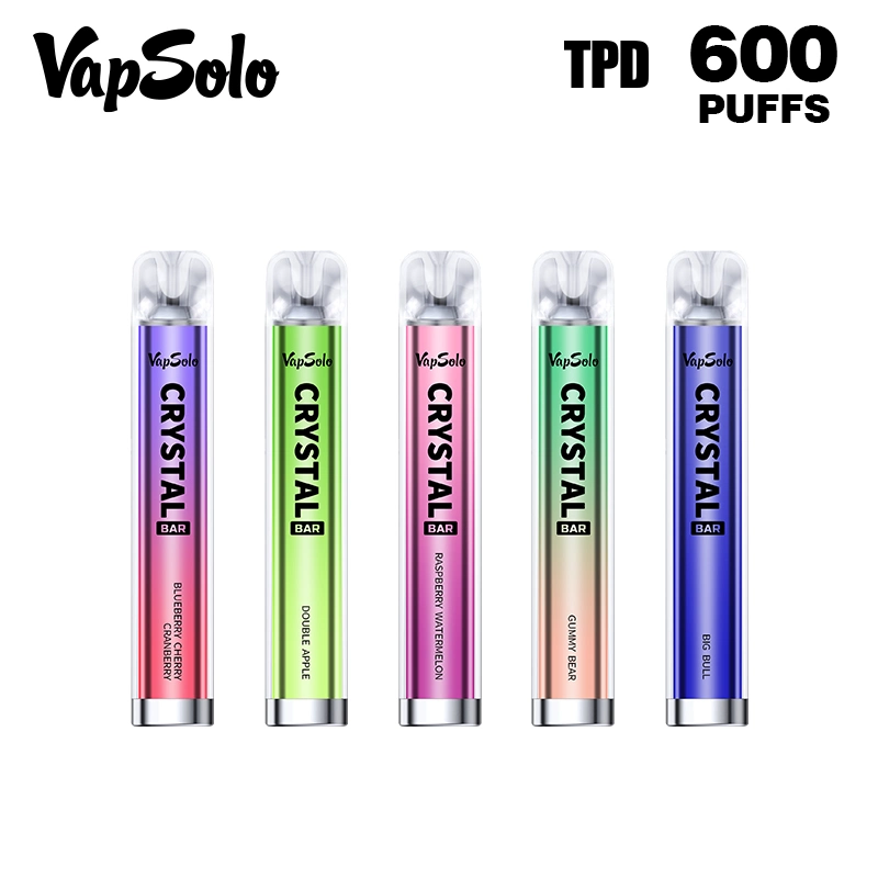 New Design Juice Head Disposable Free Vape Pen Starter Kit Puff Vapesolor 600 Crystal Finish Disposable Vape