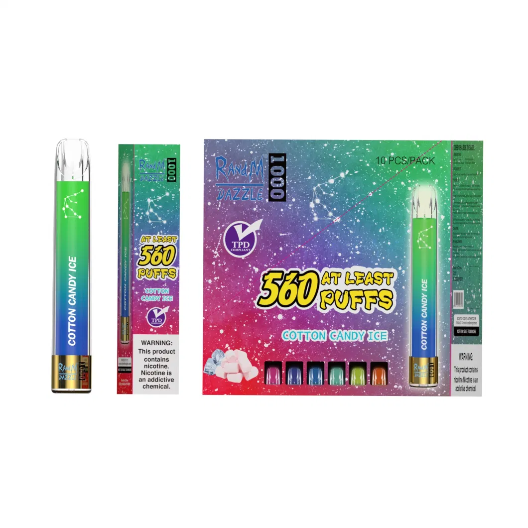 Randm R M Disposable Vape Pen Aim Plus 600puffs 24 Flavors Vs Puff Plus XXL 0%/2%/5% Salt Nicotine Ecig Wholesale OEM