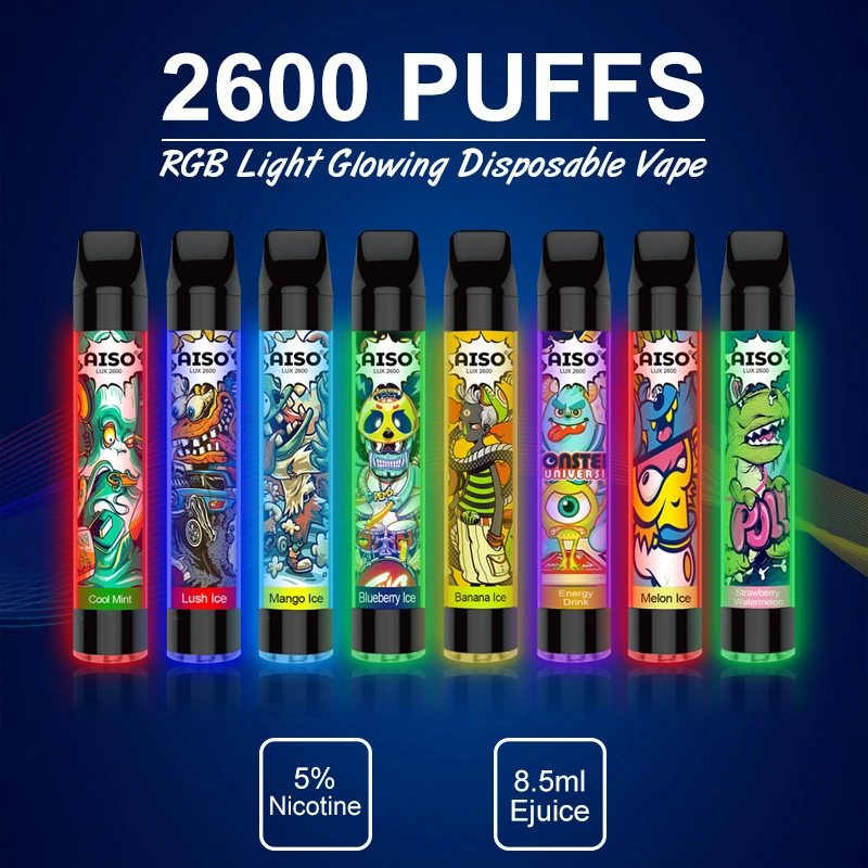 Best Disposable Fume Vape 2600 Puffs Cube Electronic Cigarette Vaporizer with 8.5ml E-Liquid Pods