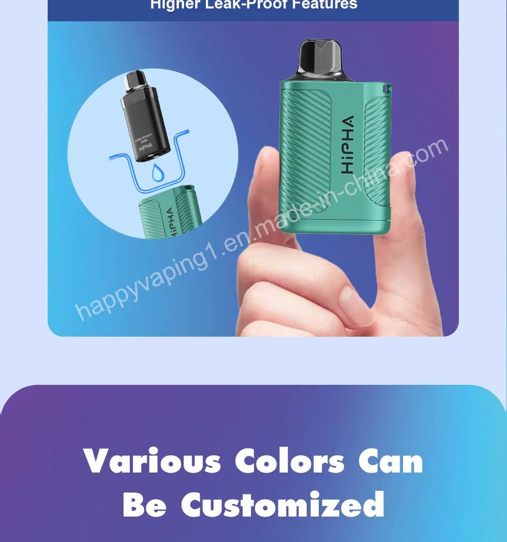 Cost Effective Hipha Pod Replaceable Disposable Pod Kit 5000 Puffs Vape Menthol Abar 3000 Vapeman 600 Puffs Wholesale Vape 800 Disposable E Juice Vape