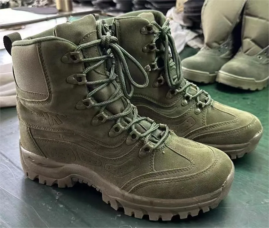 Outdoor Desert Olive Rubber Hiking Waterproof Delta Breathable Tactical Military Combat Boot