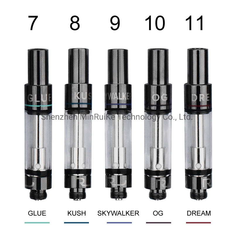 Rove Vape Cartridges Pyrex Glass Tank Pen Carts 1.0ml Ceramic Coil Thick Oil Atomizer for 510 Thread Preheat