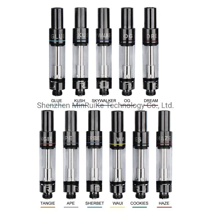 Rove Vape Cartridges Pyrex Glass Tank Pen Carts 1.0ml Ceramic Coil Thick Oil Atomizer for 510 Thread Preheat