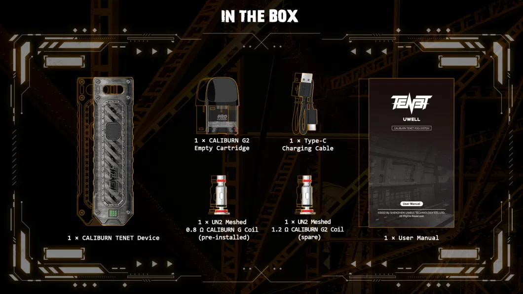 Uwell Vape Kit Unique Design Caliburn Tenet Pod System