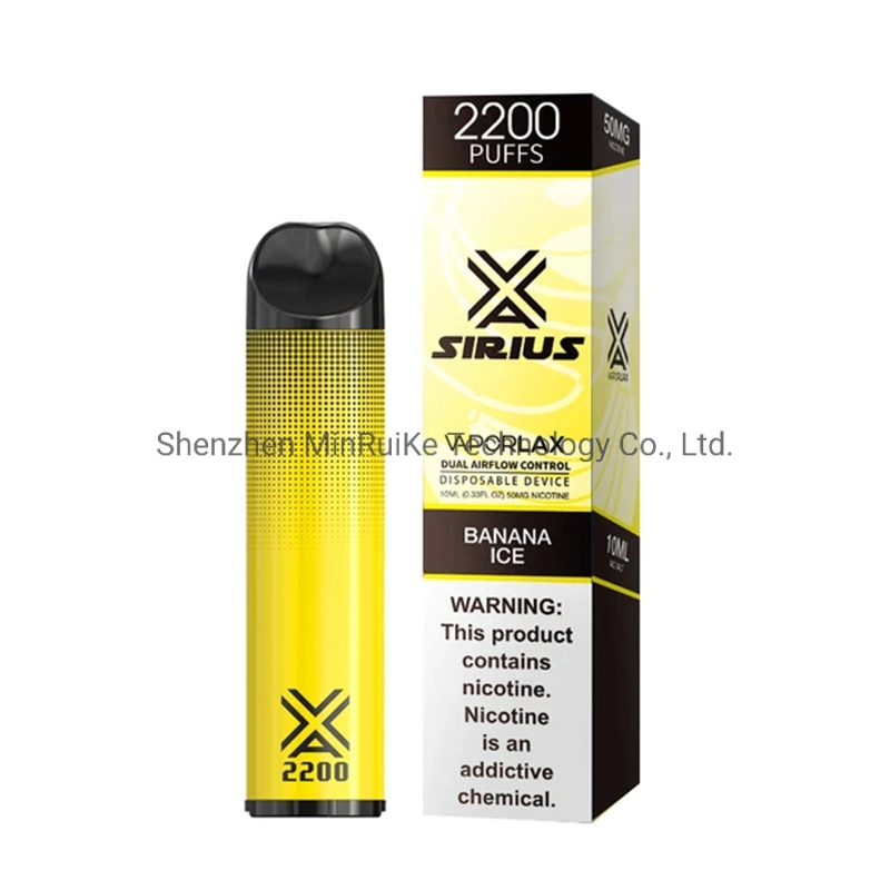 Vaporlax Sirius 2200 Puffs Disposable Pen 10ml E-Liquid 1500mAh Battery Vape
