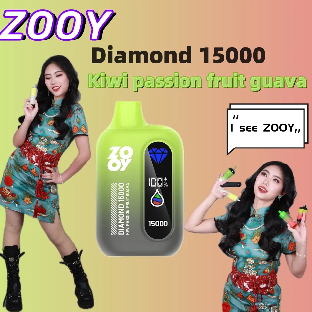 2024 New Version Vape Zooy Diamond 15000 Factory Directly Selling Vaporizer Disposable Electronic Cigarette E-CIGS