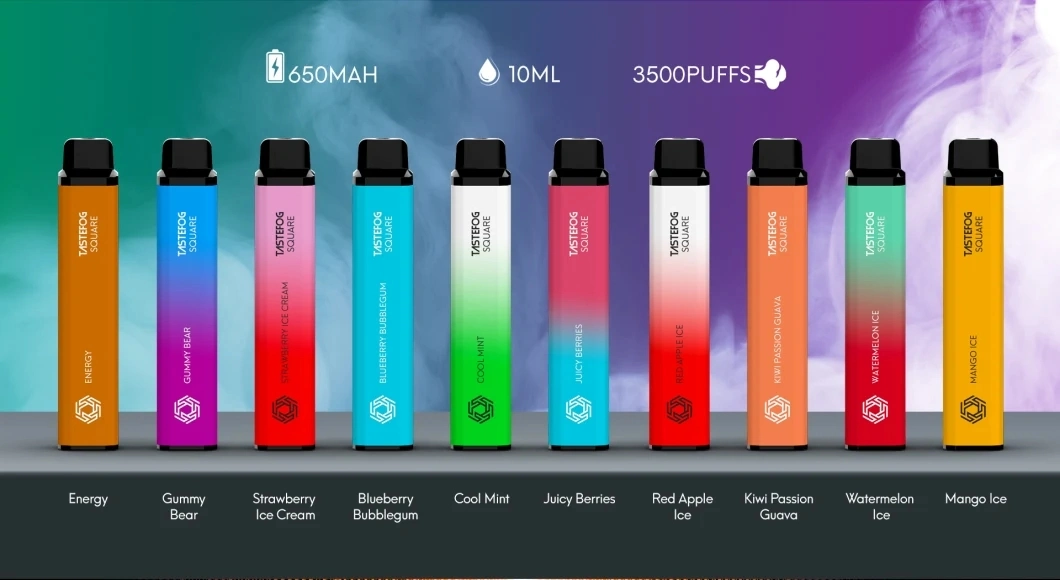 Best Selling Wholesale Tastefog Square 3500 Puffs Rechargeable Disposable Vape