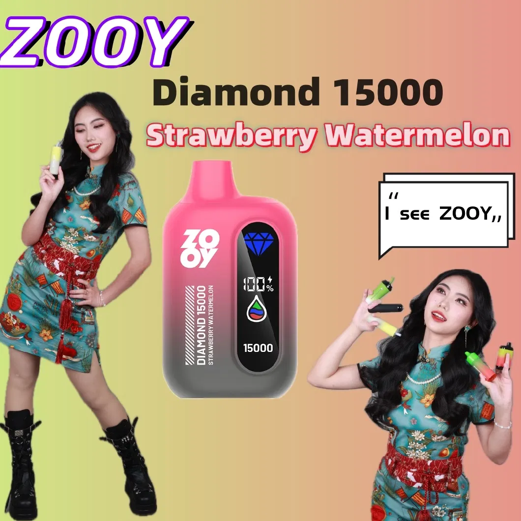 2024 New Version Vape Zooy Diamond 15000 Factory Directly Selling Vaporizer Disposable Electronic Cigarette E-CIGS