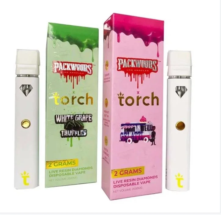 Torch Diamond Disposable Vape Pen Empty Pods Vape Cartridge Rechargeable Start Kits Thick Oil Vapes 2ml Packwoods Torch Diamond