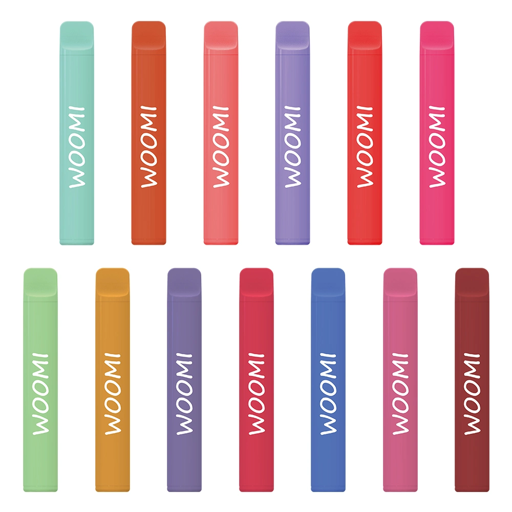 2023 Various Flavors Woomi Vape 2% Nicotine Mesh Coil Electronic Cigarette Rock 600 Puffs Disposable Vape