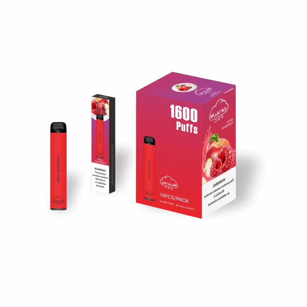 2022 Wholesale Air Glow PRO 1600 Puffs Vape Pen Disposable Vapes with 5% Salts Nick