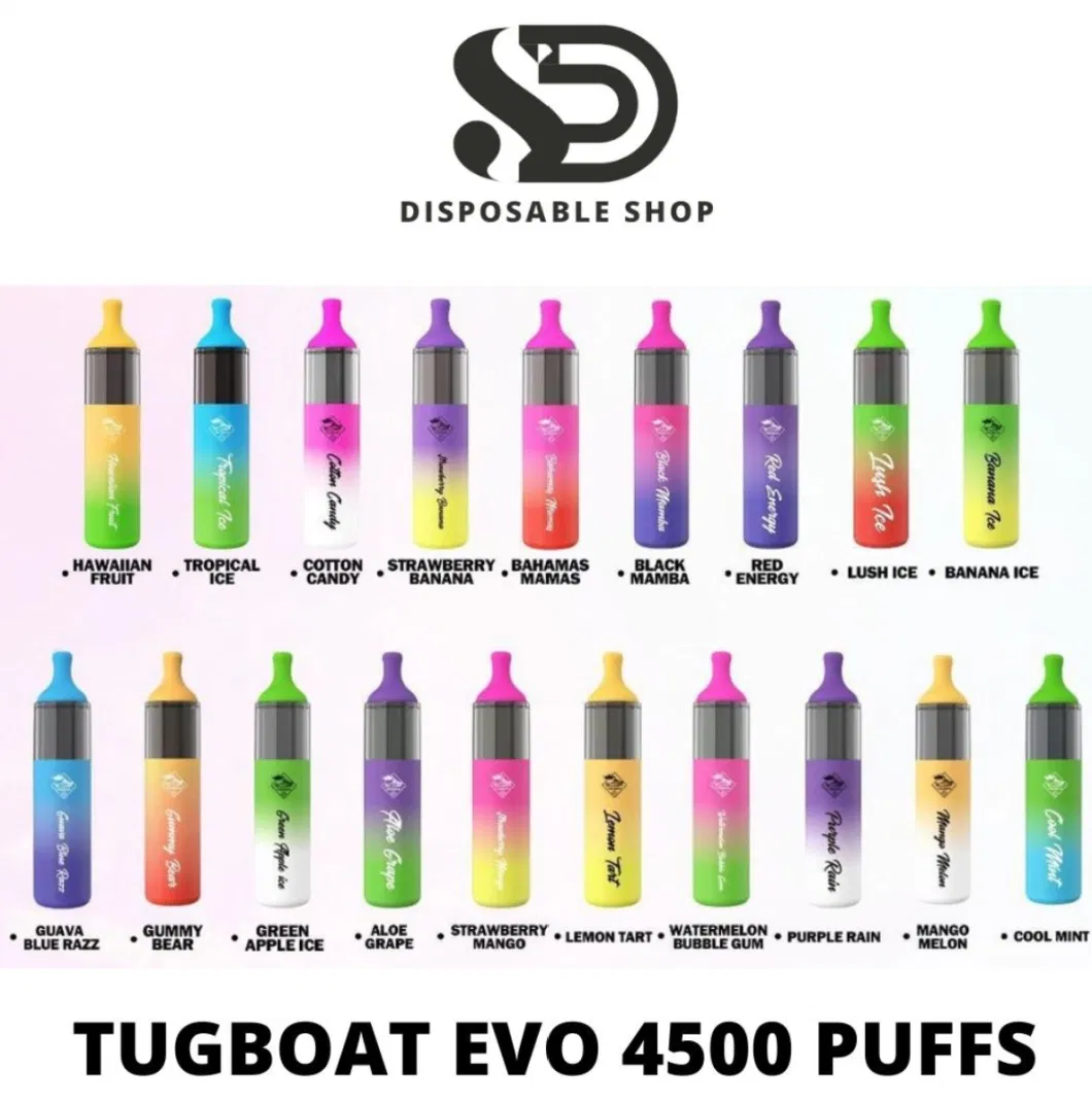 Tugboat Ultra 6000 4500 Best Selling Different Flavors Type-C Rechargeable Disposable Vape