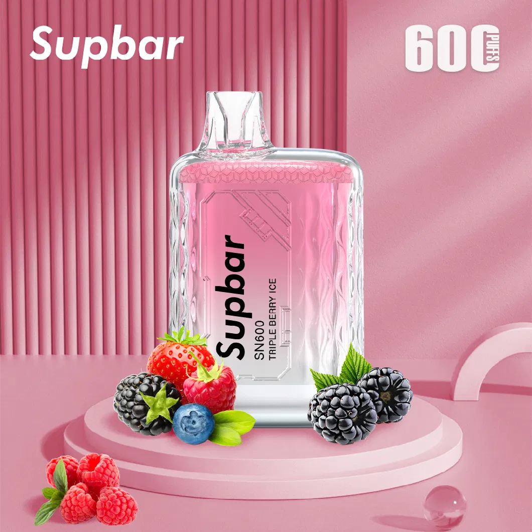 Supbar Sn 600 Puffs Tpd Disposable Pod Box Disposable Vape Pen OEM E-Cigarette Bar Disposable Vape