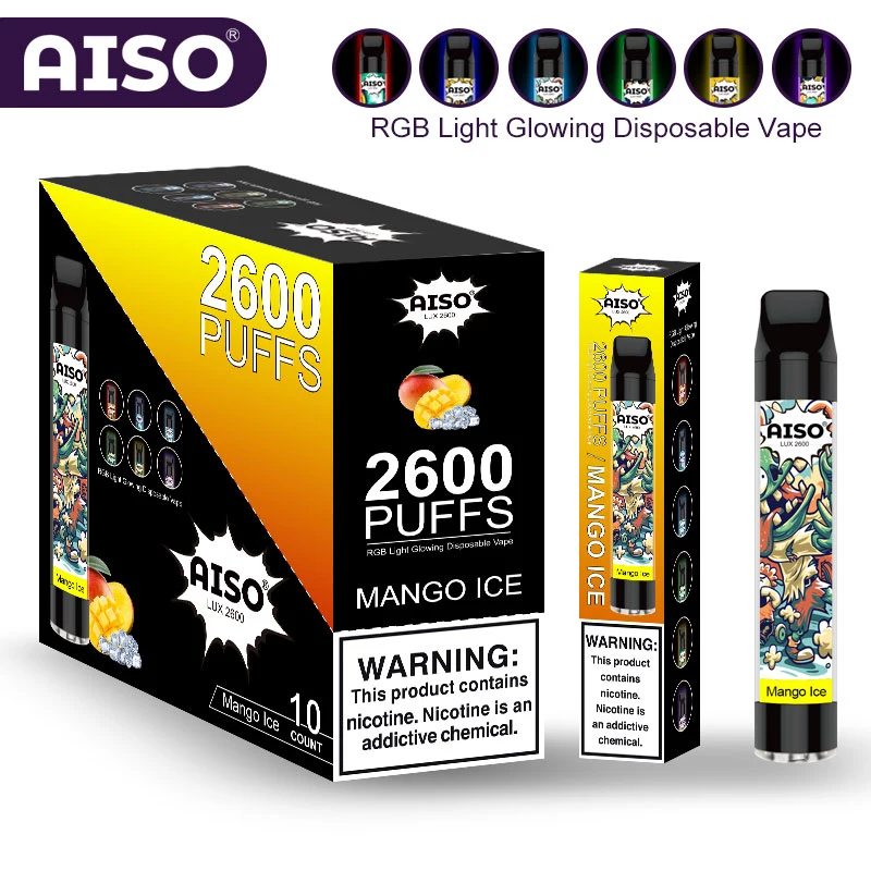 Best Disposable Fume Vape 2600 Puffs Cube Electronic Cigarette Vaporizer with 8.5ml E-Liquid Pods
