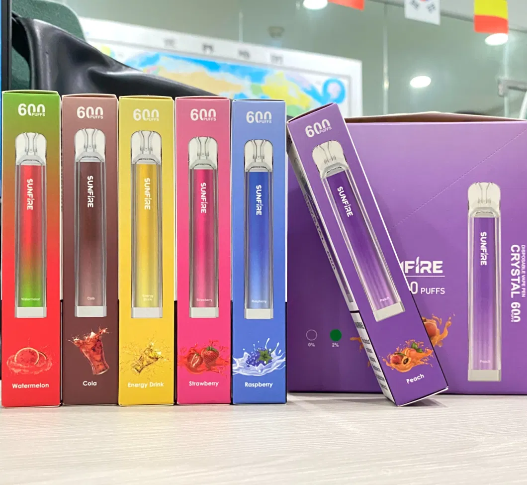 Best Sellers in Europe Wholesale Eabay Amazon Shenzhen Disposable Mesh Coil Smoke Crystal 600puffs E Cigarette with Cheap Price