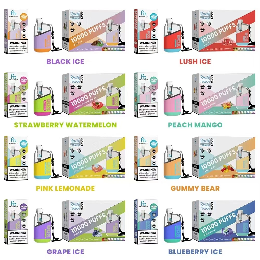 Wholesale I Vape Tornado 9K Fume Me 15000 Puffs Raz Disposable Vape with 24 Flavors Electronic Cigarette Bang King Fluum Box Vape Razz Bar Nicotine Crystal Vape