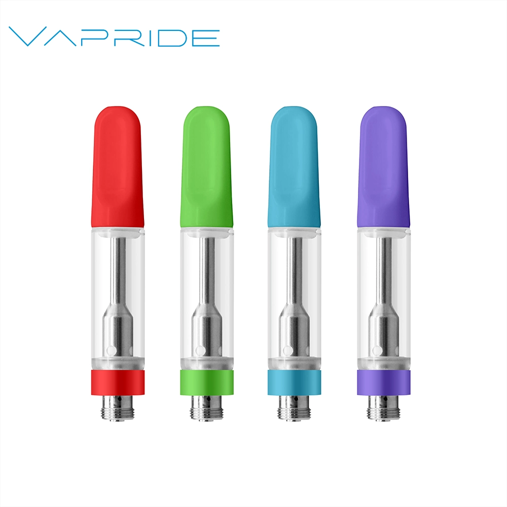 Vapride No Leakage 0.5ml 1.0ml Ceramic Coil Carts Ceramic Tip Glass 510 Cartridges Vaporizer Atomizer