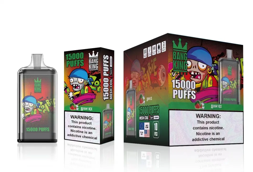 Bang King 15000 15K Puff Vs Wga Crystal King 12000 12K Puff 2% Electronic E Cigarette Disposable Vape