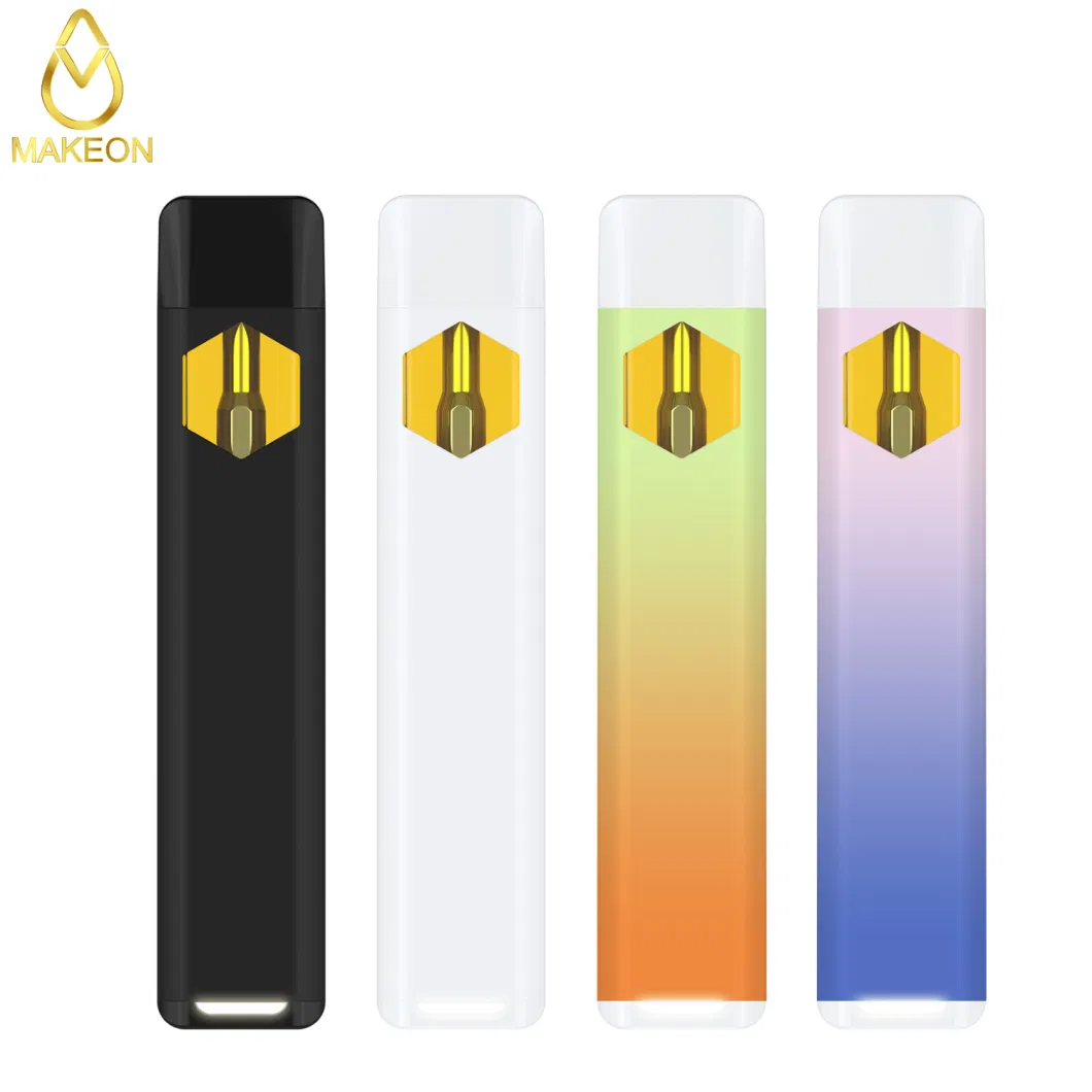 Makeon Ds 2g Flat Disposable Custom Vape Pod Vapes Pods Custom Oil Window Live Resin Custom Box Print Logo OEM Brand Puffin Favorites