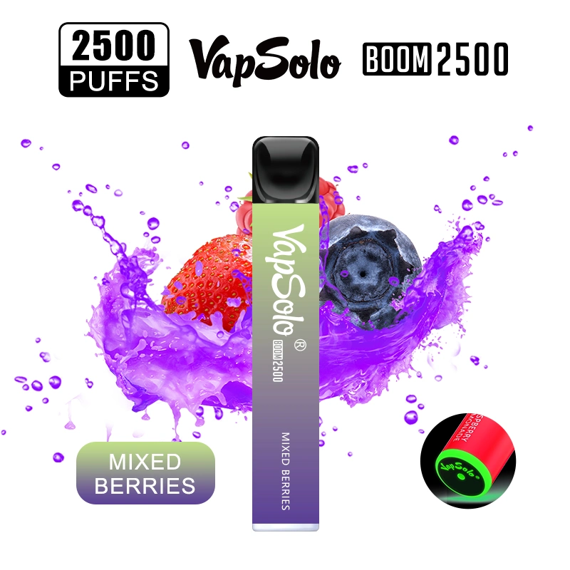 Top Quality Mesh Coil Bang Fume Ultra 2500 OEM/ODM Vaporizor Fruit Flavor Tastes Vapsolo Boom Cigarette Electronic