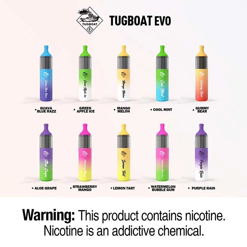 The Purest and Strongest Flavor Production Tugboat Evo 4500 Puffs Disposable Vape