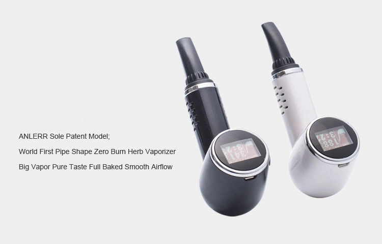 Smokine Pipe Design Dry Herb Vaporizer with Temperature Control